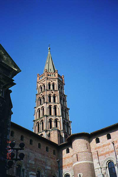 Bell tower at St-Sernin