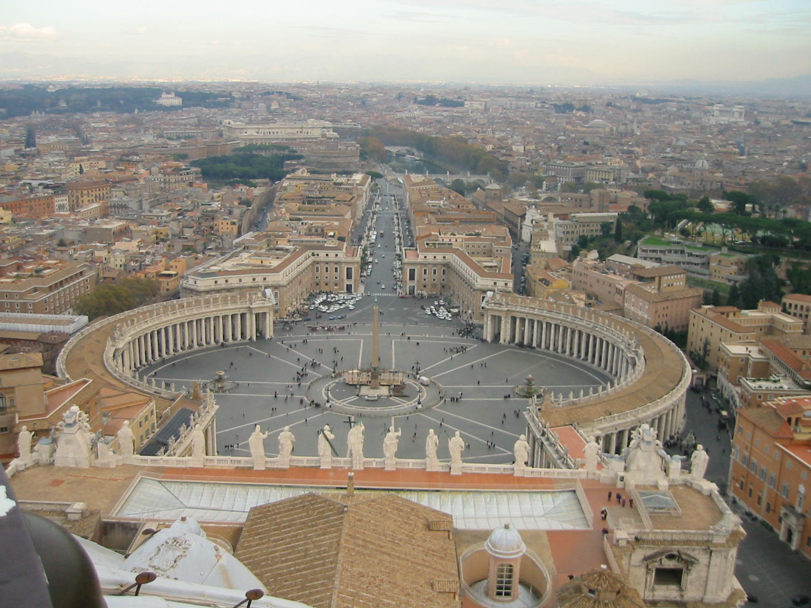 View from dome of square, Rome