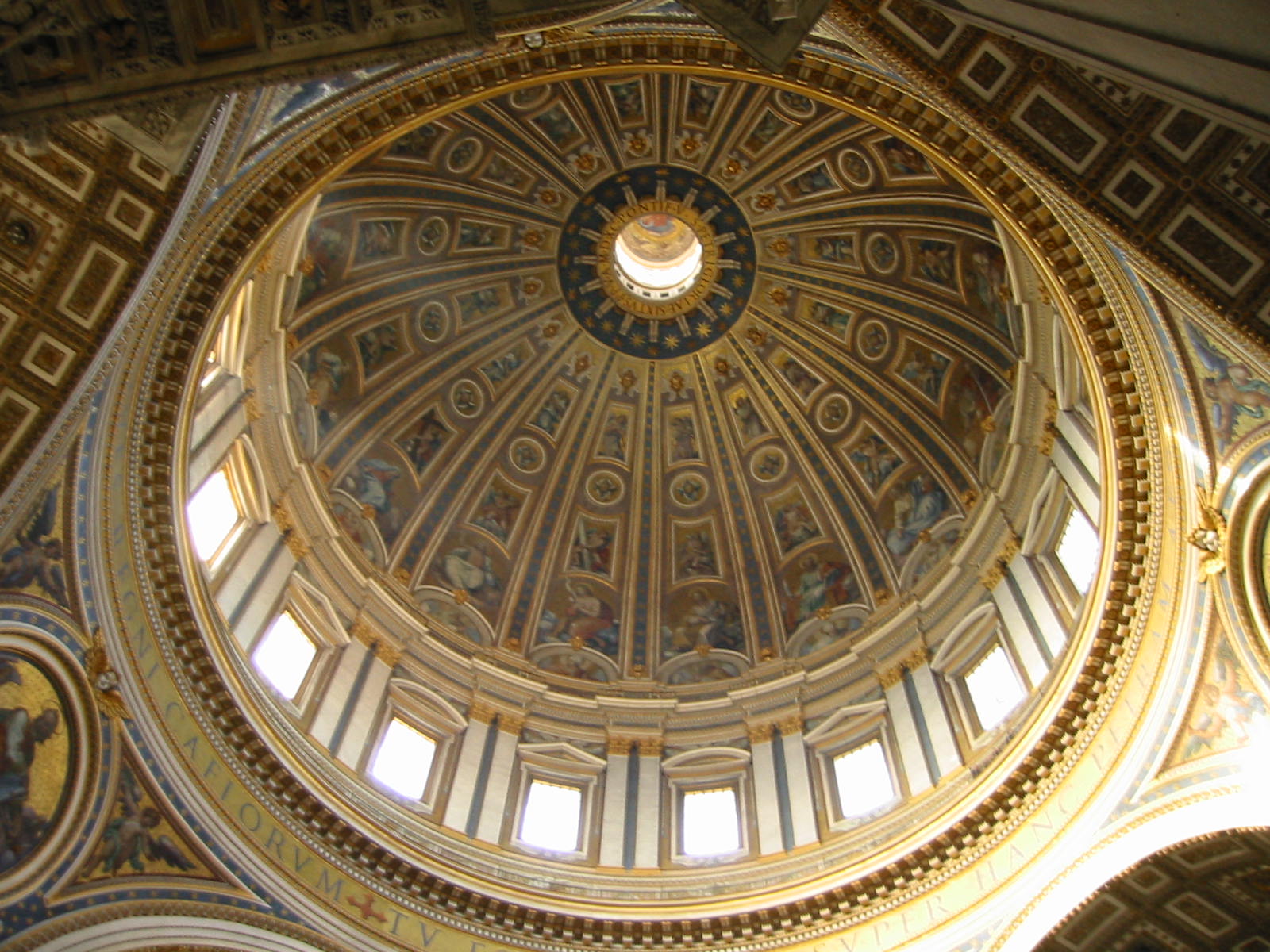 Looking up to dome