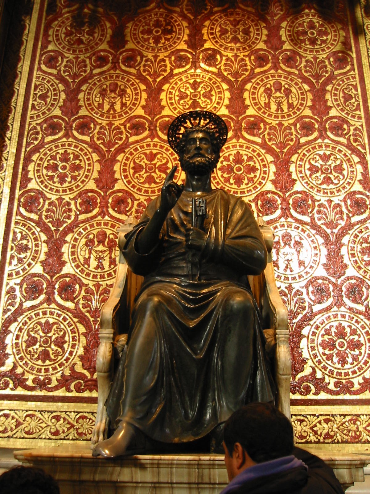 Statue modified to be St. Peter